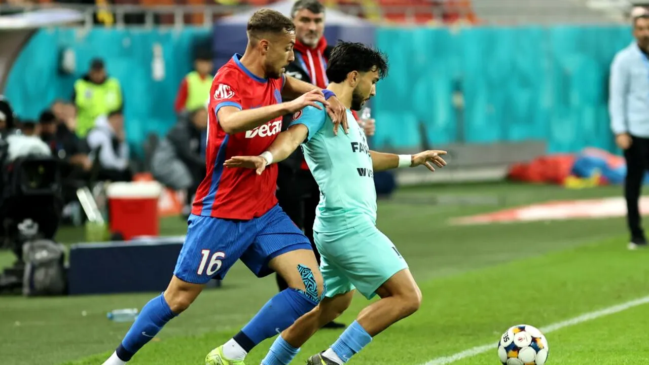 Superliga, etapa 14. FCSB învinge UTA 4-0: două reușite anulate, două penalty-uri și cartonaș roșu