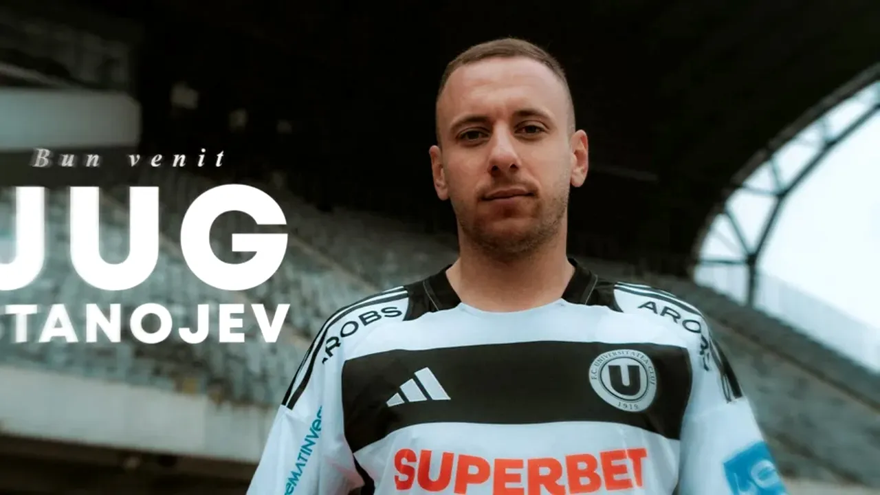 Din Champions League la U Cluj: Jug Stanojev a semnat cu Universitatea