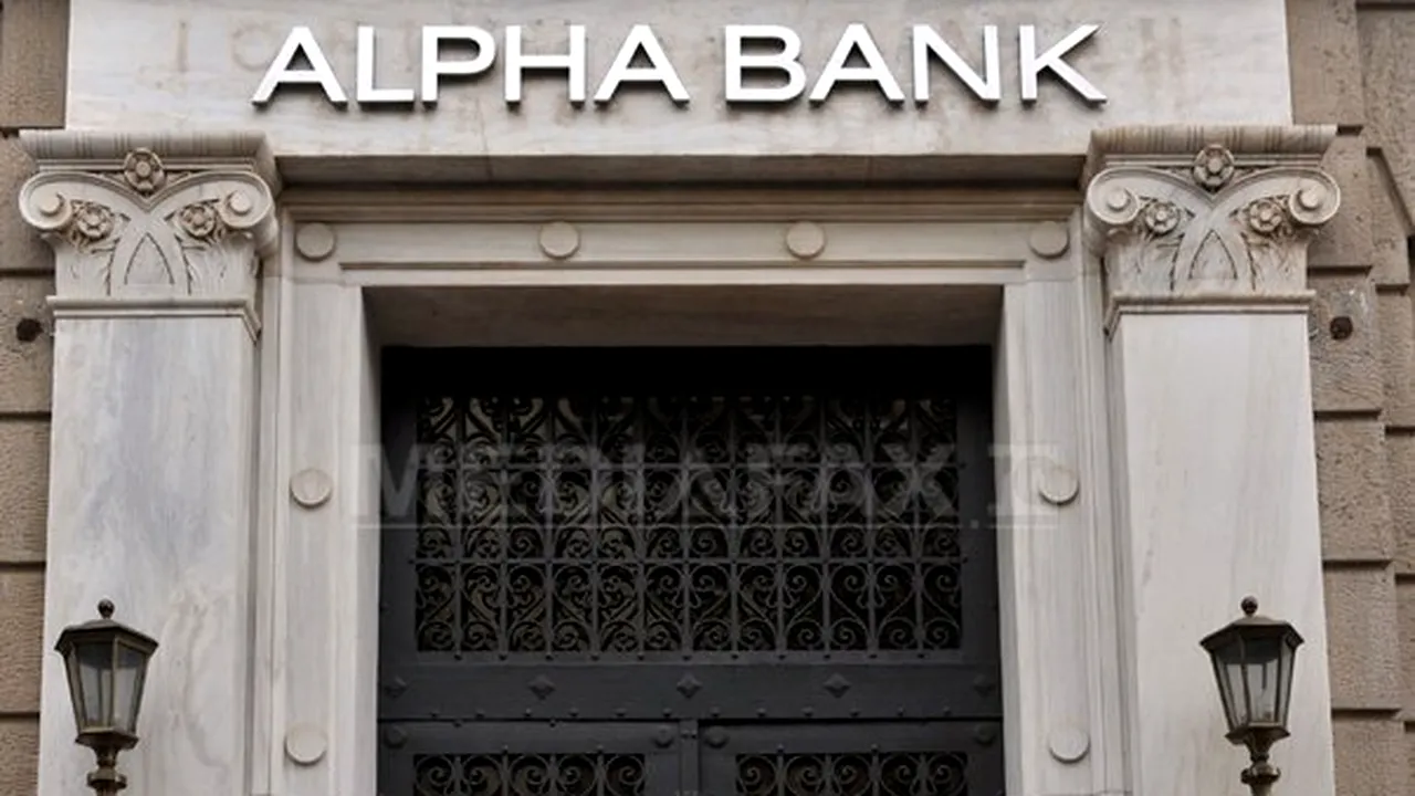 Alpha Bank a înregistrat în România pierderi de 6,5 milioane de euro în primul trimestru