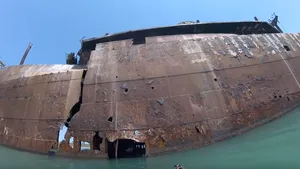 VIDEO | Cum arată interiorul epavei 