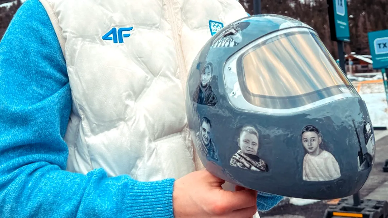 Un sportiv ucrainean spune că CIO i-a interzis casca personalizată cu portrete ale atleților uciși în război. Reacția lui Zelenski