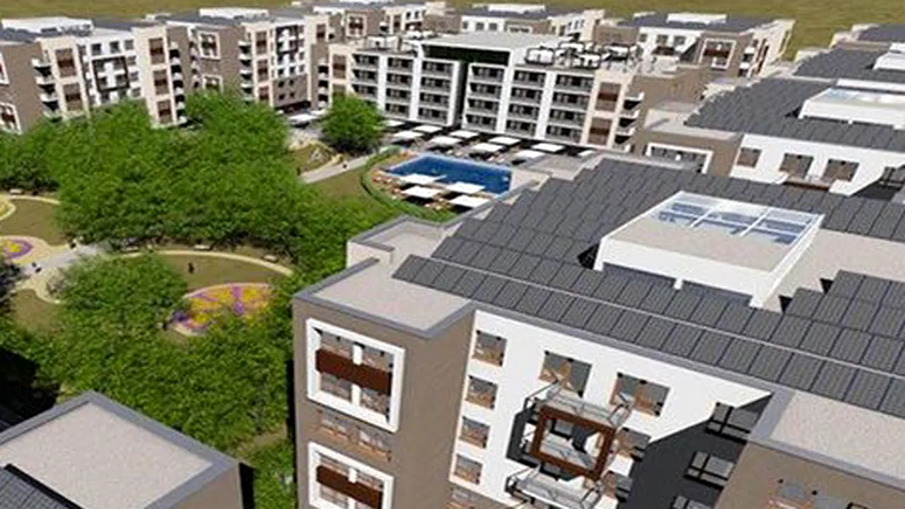 Primul ansamblu rezidenţial din România dotat cu panouri solare fotovoltaice - FOTO