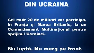 Nicușor Dan, despre militarii români și Ucraina: „România NU trimite trupe combatante și nici militari pe front”