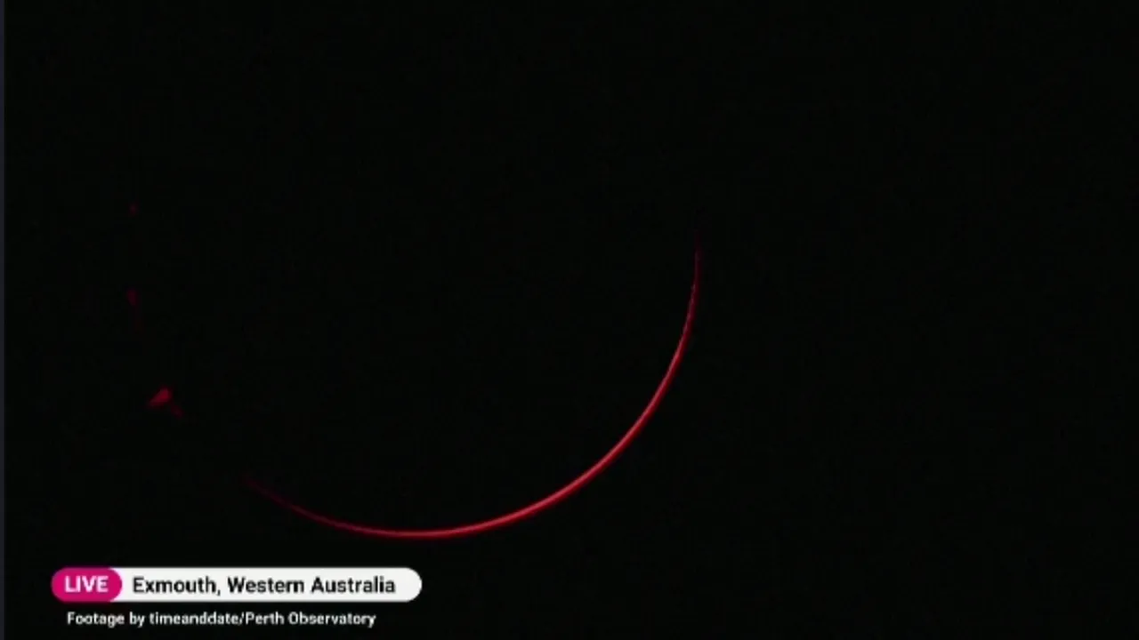 Eclipsă de soare rară în Australia, imagini spectaculoase ale cerului