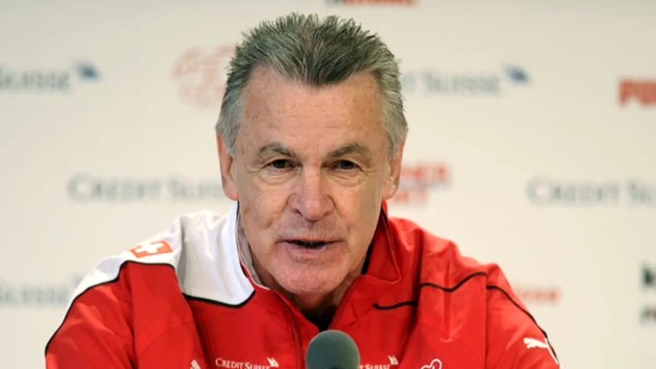 Hitzfeld: Ar fi o greşeală să subestimăm România, îmi pare rău că nu va fi şi Mutu pe teren