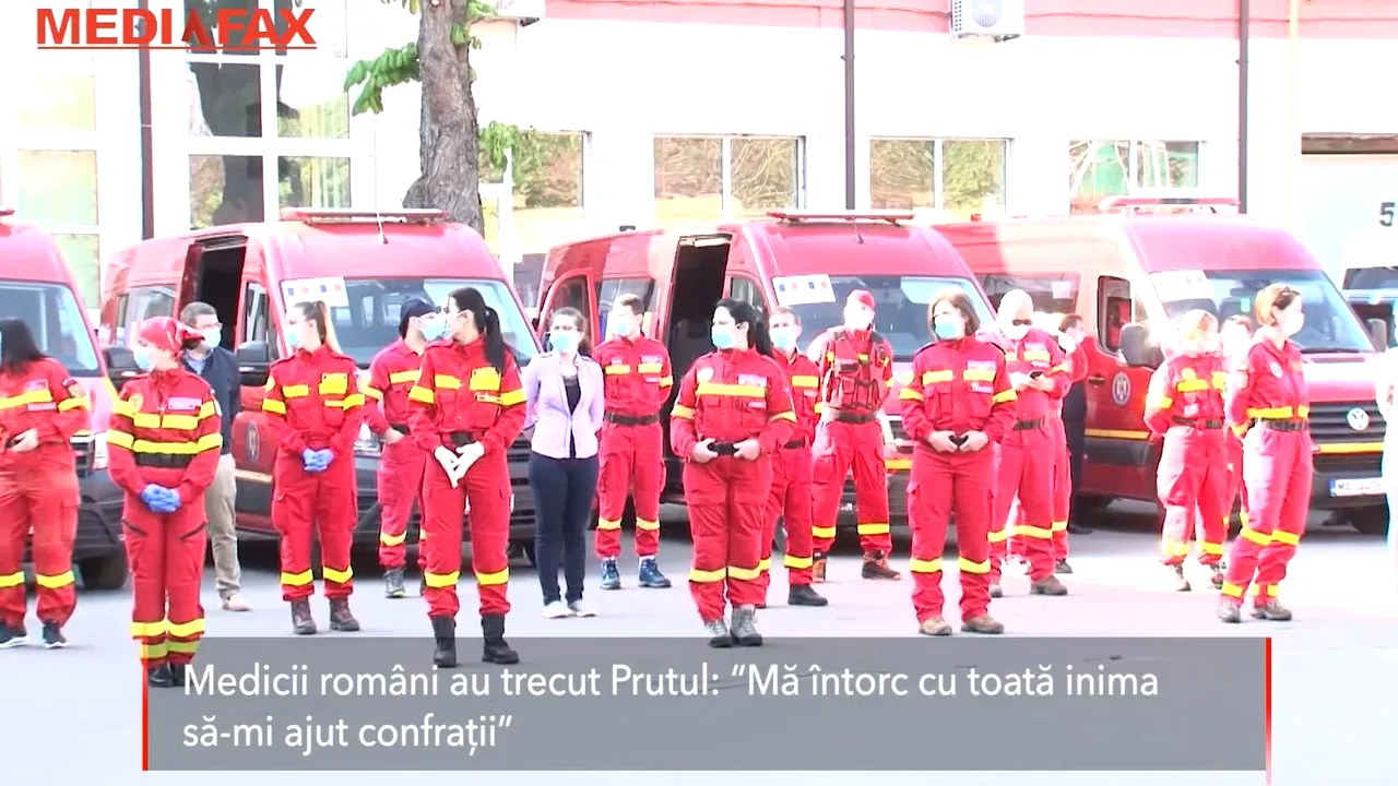 Medicii români au trecut Prutul pentru a ajuta în lupta cu Covid-19. „Mă întorc cu toată inima să-mi ajut confraţii”