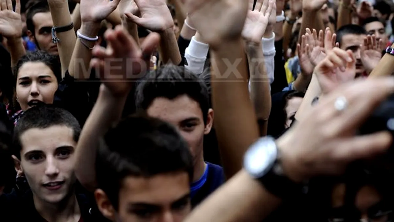 Protest al elevilor din Italia împotriva tăierilor bugetare