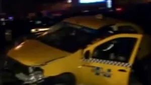 Focuri de armă în Capitală. Un bulgar a furat un taxi - VIDEO