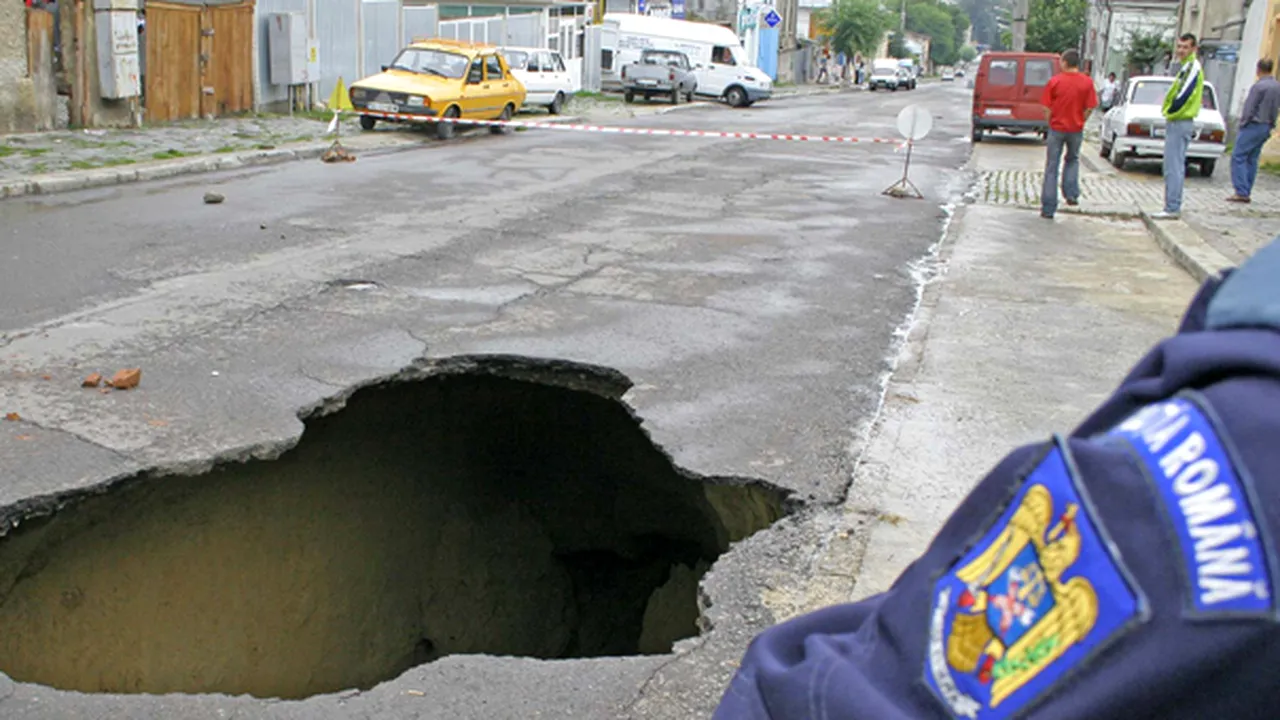 CNADNR, amendată de Poliţia Rutieră Prahova pentru gropile din carosabil