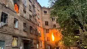 Cămin studențesc din Zaporojie atacat de ruși. Patru persoane au fost rănite