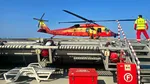 Unui bărbat i s-a făcut rău la bordul unei nave. A fost adus cu elicopterul pe uscat