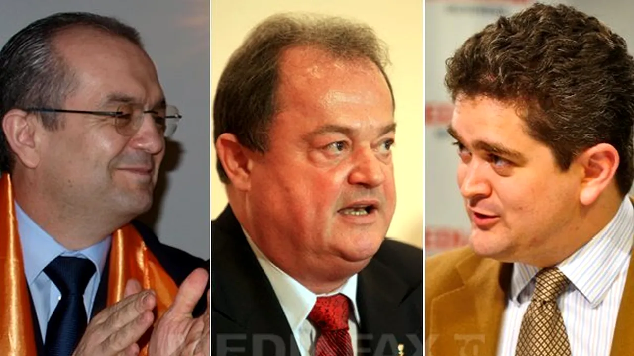 Boc, Blaga şi Paleologu - premier, ministru, diplomat, în cursa pentru şefia PDL