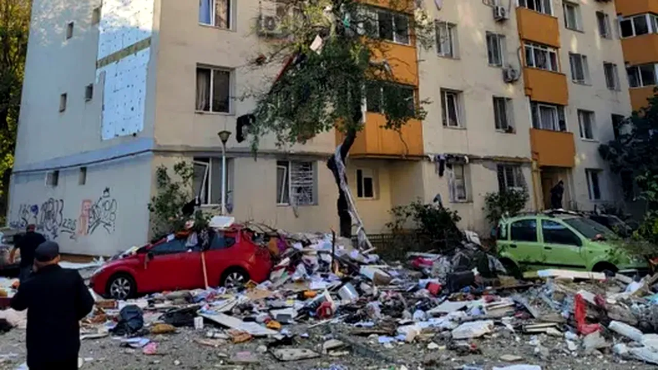Explozia din Rahova a distrus și mașini parcate lângă bloc, nu numai vieți și locuințe. Câte dosare de pagubă au deschis asigurătorii în zonă