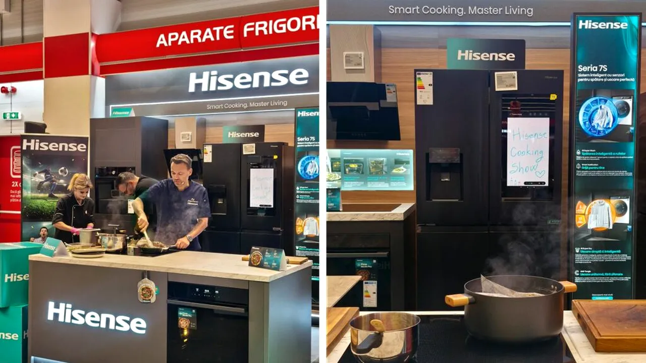 Hisense aduce spectacolul culinar la Altex Pantelimon, alături de Chef Ștefan Popescu