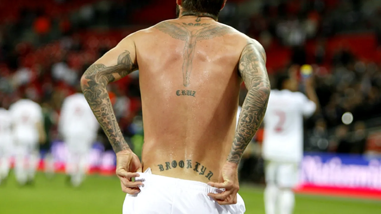 Harta celor 20 de tatuaje ale lui David Beckham - GALERIE FOTO