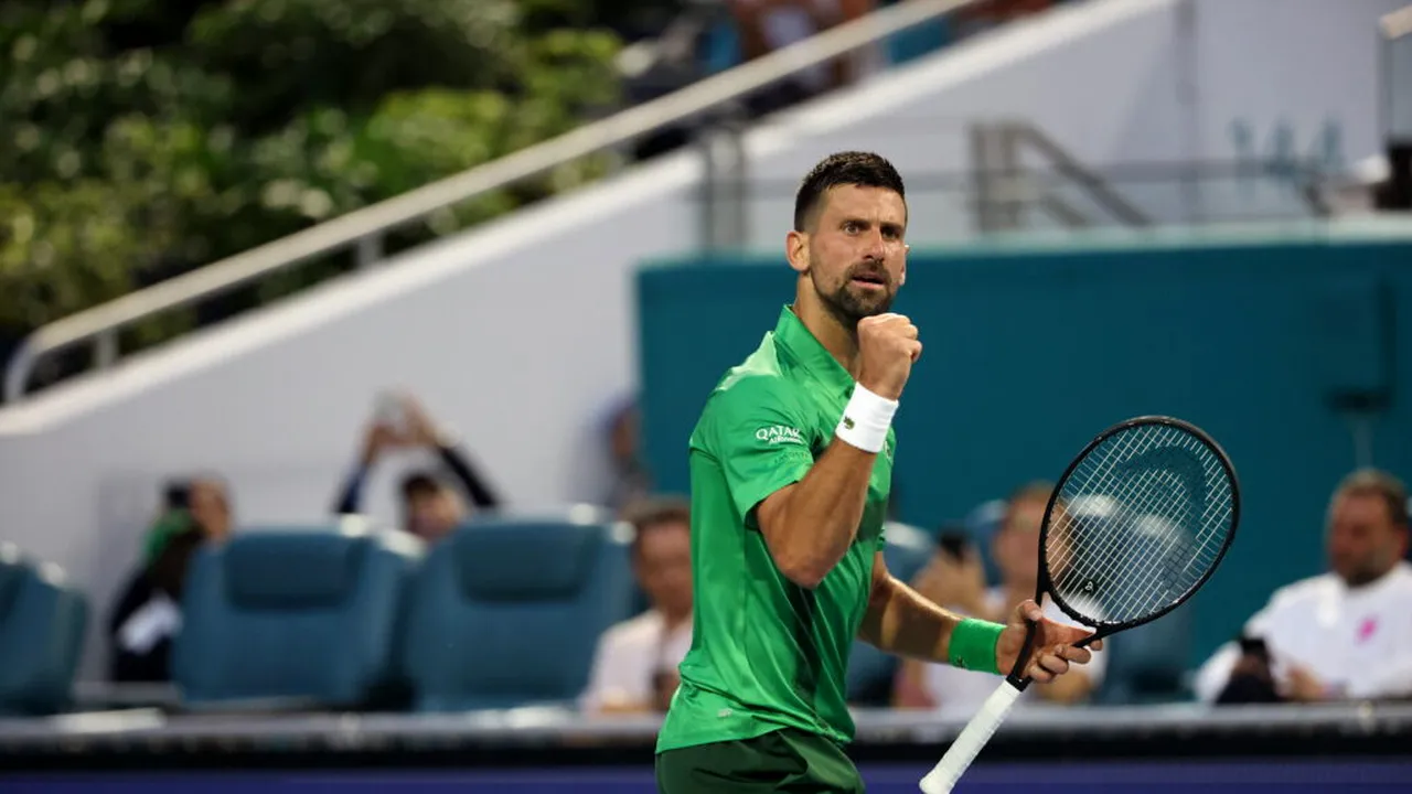 Djokovic, în finala Miami Open, vizând al 100-lea titlu din carieră