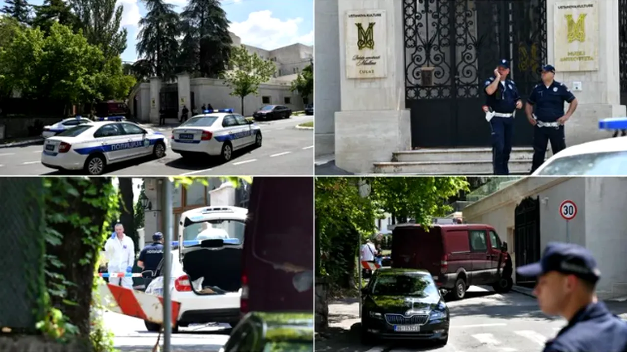 Atac terorist asupra ambasadei Israelului la Belgrad. Agresorul a fost ucis, un poliţist rănit

