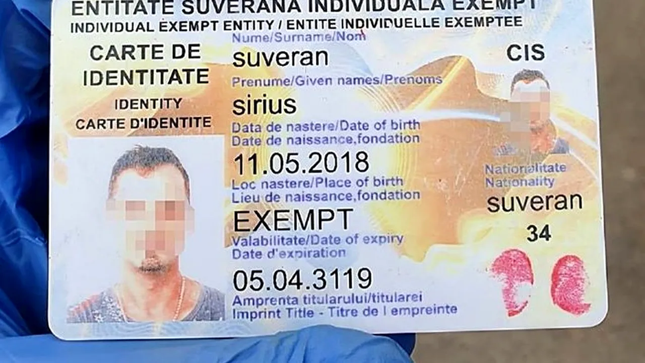 Bărbat prins de jandarmi cu buletin SUVERAN care expira în 3119. A fost dus la Psihiatrie. FOTO