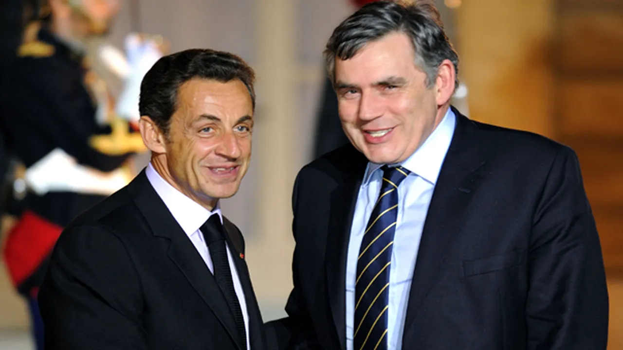 Brown şi Sarkozy propun un pact mondial pe termen lung privind reglementările bancare