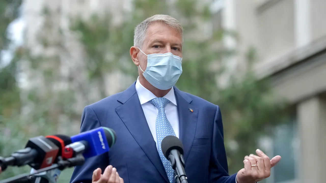 Preşedintele Klaus Iohannis susţine declaraţii în ziua în care Capitala intră în Scenariul roşu