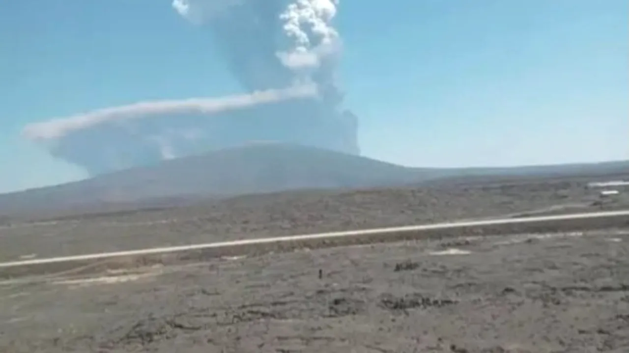 Un vulcan din Etiopia erupe pentru prima dată în 12.000 de ani. VIDEO