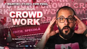 Gabriel Gherghe susține un spectacol special, în parteneriat cu Centrul FILIA, pe 1 martie. Un crowd work caritabil despre respect, egalitate și schimbare reală