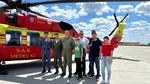 Un elicopter Black Hawk, folosit pentru salvarea unei vieți într-o misiune de transplant de organe