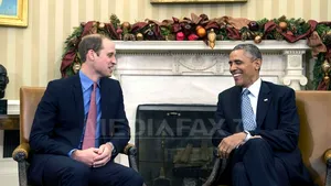 Cuplul regal britanic în SUA: Prinţul William s-a întâlnit cu Obama la Casa Albă, iar Kate cu copii la New York - FOTO