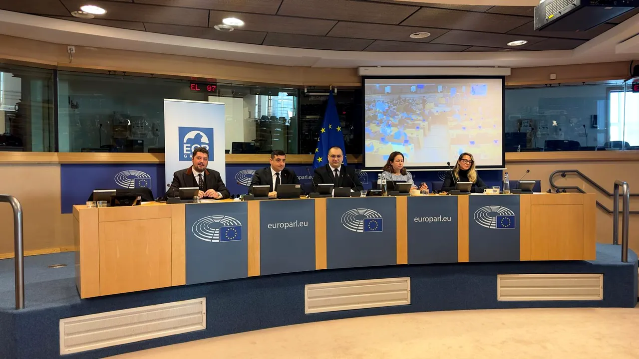 George Simion, la Bruxelles 