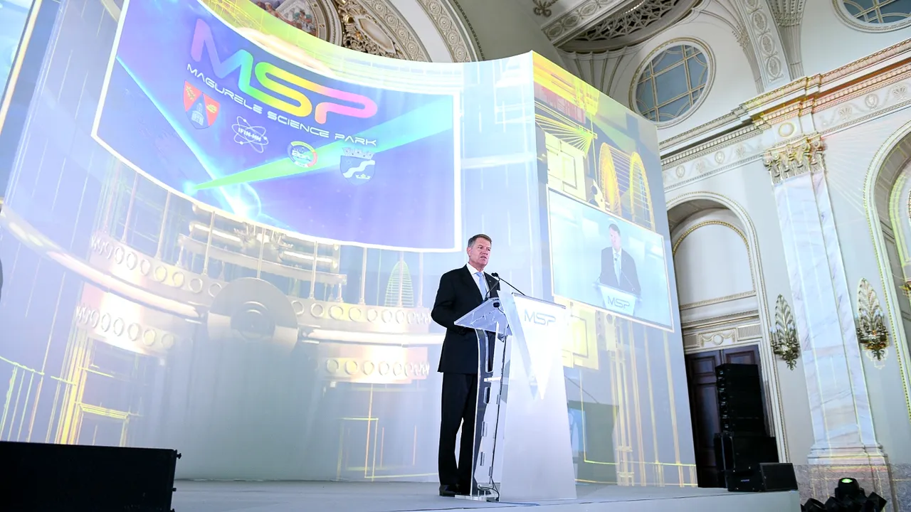 Iohannis, despre Parcul Ştiinţific Măgurele: Lipsa unui sistem feroviar reduce atractivitatea zonei
