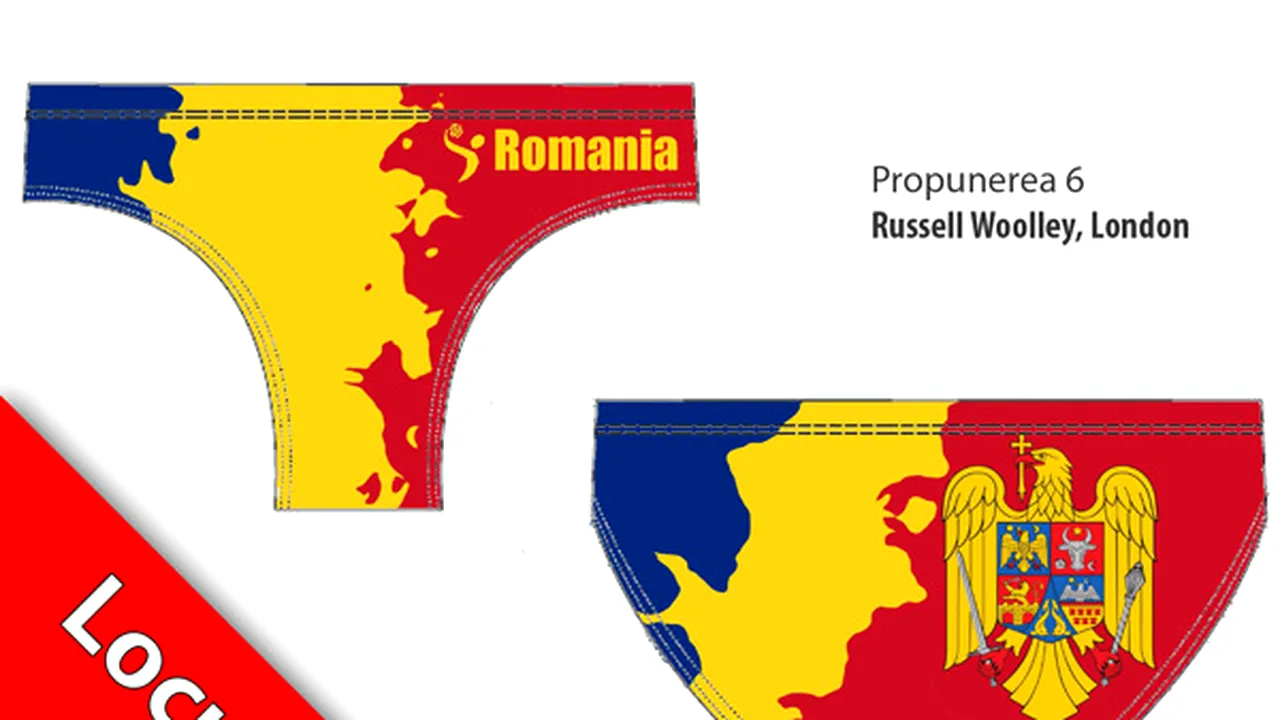 Un englez, câştigător al concursului de design al slipului naţionalei de polo a României - FOTO