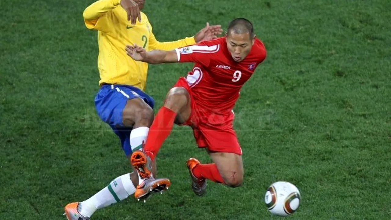 Brazilia - Coreea de Nord, scor 2-1, în grupa G a Cupei Mondiale din Africa de Sud