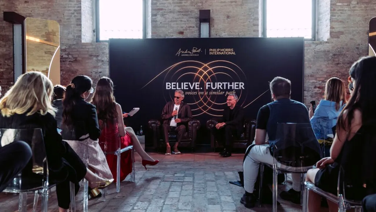 Philip Morris International și Maestrul Andrea Bocelli prezintă „Believe. Further” - COMUNICAT