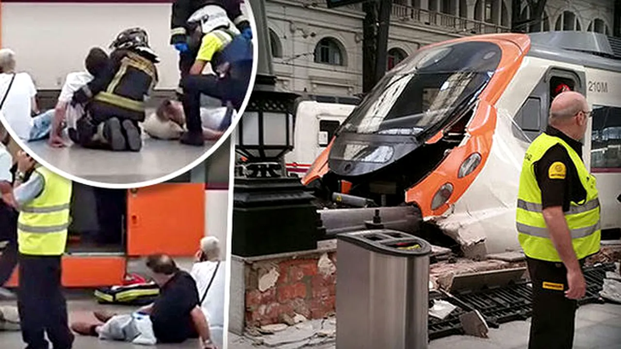 MAE anunţă un ROMÂN rănit în accidentul feroviar din centrul Barcelonei. Bilanţul victimelor a ajuns la 54 de răniţi/ Trenul nu ar fi frânat la intrarea în staţie | VIDEO, FOTO