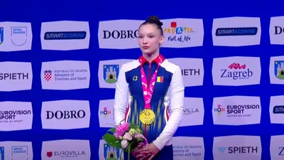 SPORT România are o nouă campioană europeană la gimnastică. Aniela Tudor a cucerit aurul la Zagreb