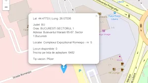 Harta centrelor de vaccinare organizată în funcţie de tipul de vaccin este disponibilă începând de azi
