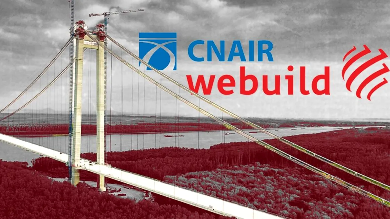 CNAIR a executat scrisoarea de garanție a italienilor de la Webuild pentru proiectul podului de la Brăila (SURSE)