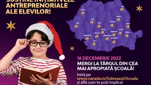 Peste 20 de persoane publice susţin elevii care devin antreprenori pentru o zi la târguri de Crăciun