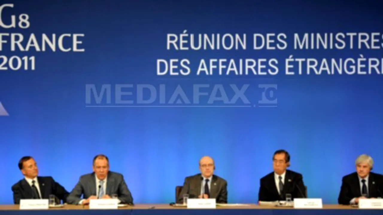 Miniştrii de Externe din G8 se vor reuni săptămâna viitoare la Washington