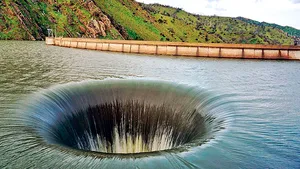 VIDEO California. Prăpastia din Lacul Berryessa: ce este şi cum funcţionează