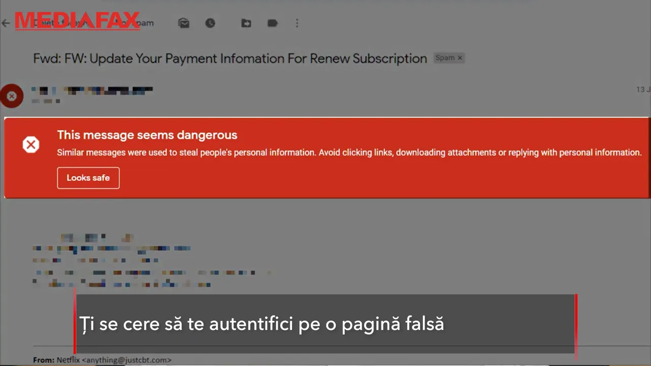 Atenţie! Datele tale pot fi folosite pentru şantaj. Phishing-ul cu Netflix a crescut cu 600%