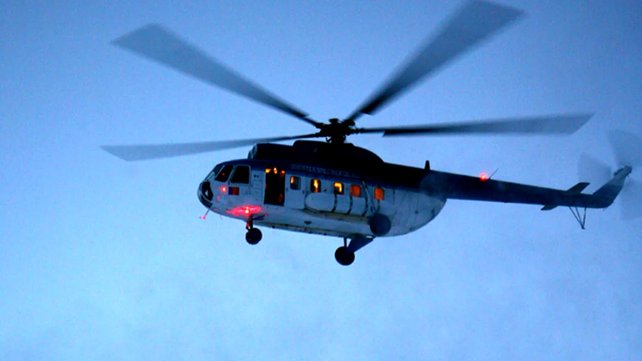 Situaţia din judeţul Tulcea, unde ninge abundent, monitorizată de o aeronavă a MAI