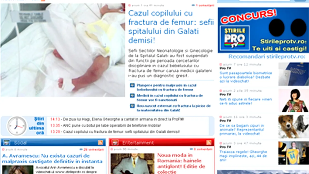 Stirileprotv.ro – site-ul de ştiri cu cea mai puternică ascensiune din online-ul românesc
