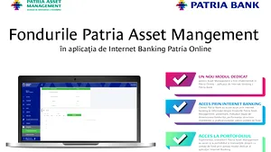 Clienţii Patria Bank pot accesa informaţii despre fondurile Patria Asset Mangement