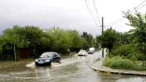 Bărbat dat dispărut în judeţul Bacău, după ce a fost luat de o viitură - VIDEO