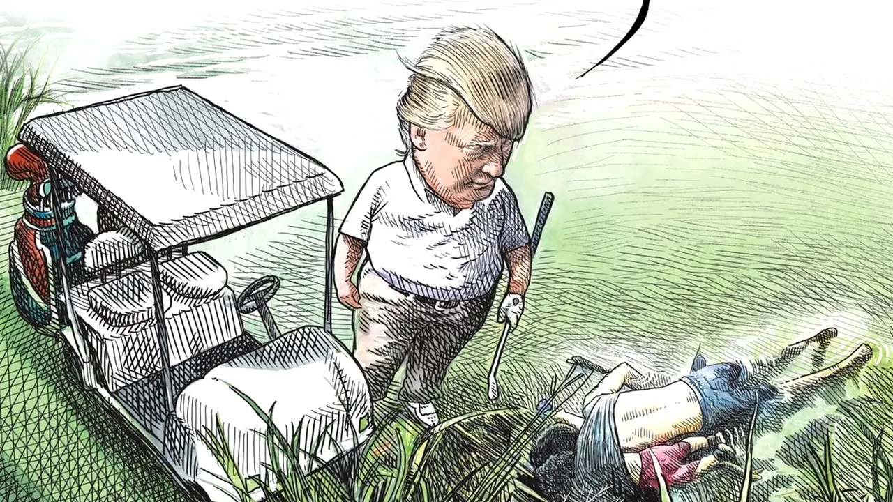 Un artist canadian a fost concediat după o caricatură virală cu Donald Trump