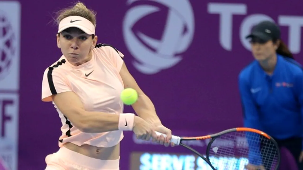 Turneul de la Doha | Simona Halep s-a calificat în sferturile de finală şi urmează să se confrunte cu o sportivă de doar 18 ani. Niculescu şi Buzărnescu au ratat calificarea / Cîrstea, făcută KO de Muguruza
