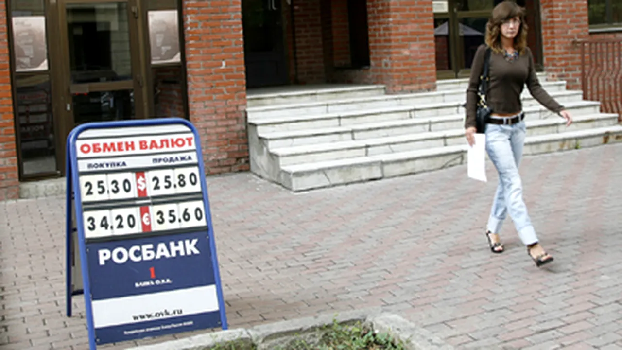Una din cinci bănci din Rusia ar putea dispărea în urma crizei financiare