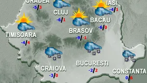 PROGNOZA METEO: Vreme de iarnă înainte de Crăciun. Ce temperaturi vor fi joi şi vineri