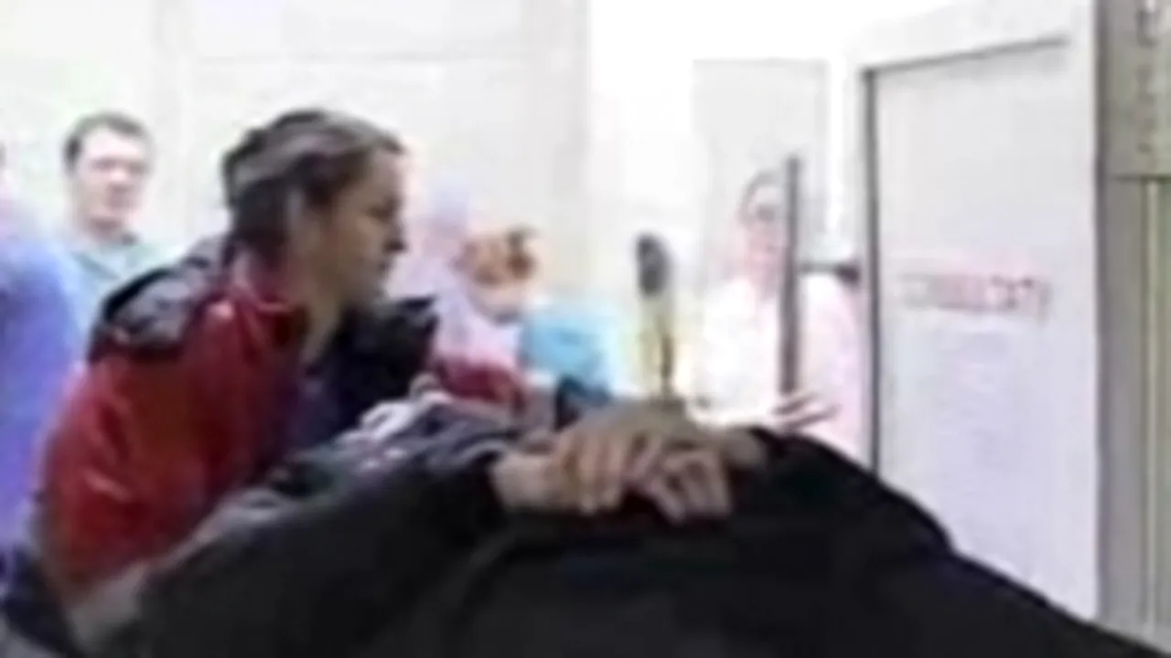 Scandal cu bâte şi săbii, în faţa Curţii de Apel Craiova (video PROTV)